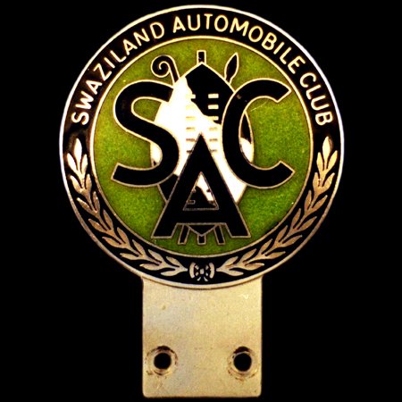 Swaziland Automobile Club Car Badge