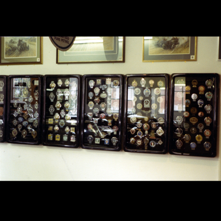 Badge Displays at the Stratford Motor Museum