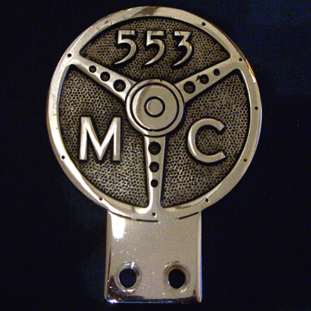 553 Motor Club Car Badge