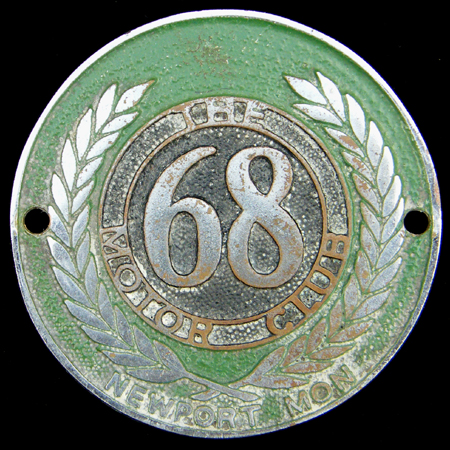  68 Motor Club Newport Mon (The) Car Badge