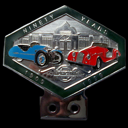 Ninety Years 1909 - 1999 Morgan Car Badge