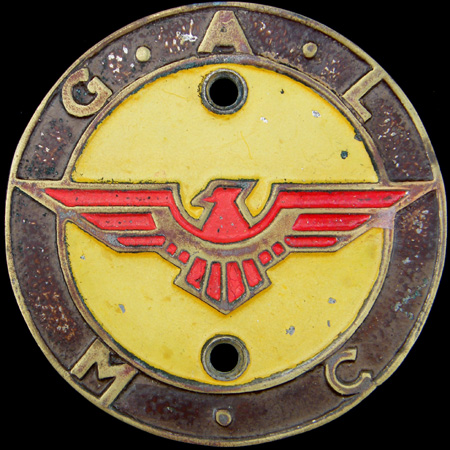 G.A.L. Motor Club Car Badge