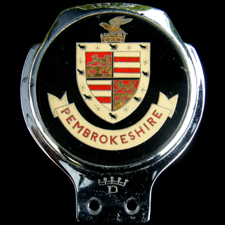 Pembrokeshire (Sir Benfro) Car Badge