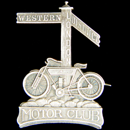 Western District London Motor Club Lapel Badge