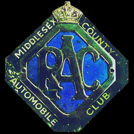 RAC Associate County Badges Middlesex County A C 1946-53 Car badge