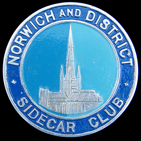 Norwich and District Sidecar Club   Car Badge