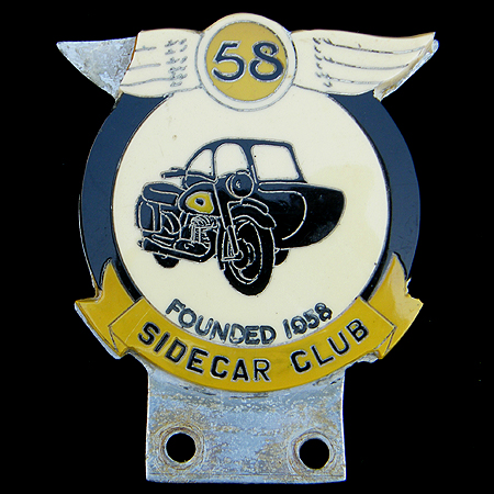 58 Sidecar Club Car Badge