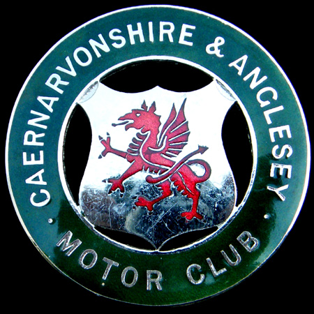 Caernarvonshire & Anglesey Motor Club Car Badge