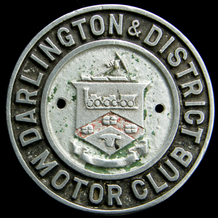 Darlington & District Motor Club Car Badge