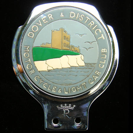 Dover & District Motor Cycle & Light Car Club Car Badge