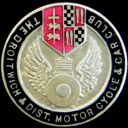 Droitwich & District Motor Cycle & Car Club Lapel Badge