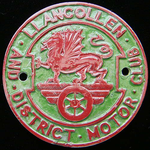Llangollen and District Motor Club Car Badge