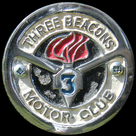 Three Beacons Motor Club Car Badge