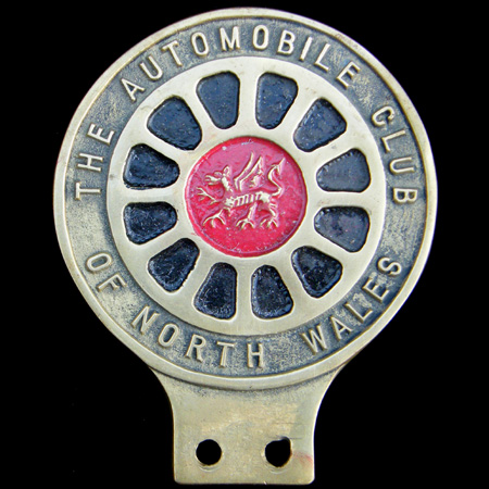 North Wales (The Automobile Club of) Car Badge