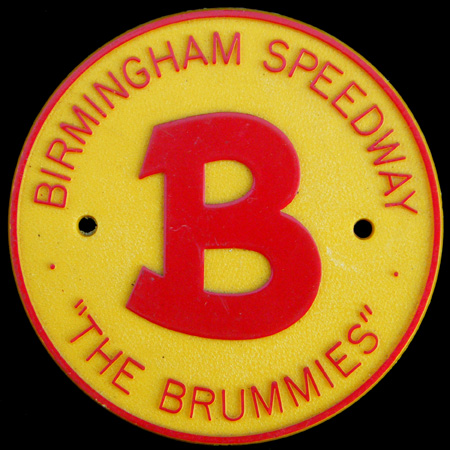 Birmingham Speedway "The Brummies" Car Badge