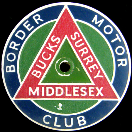 Border Motor Club car badge