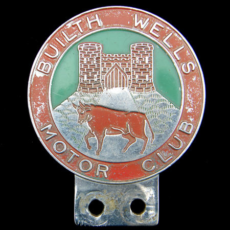 Builth Wells Motor Club Car Badge