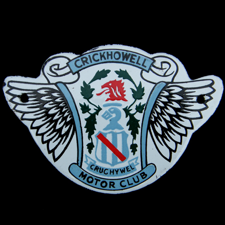 Crickhowell Motor Club Car Badge