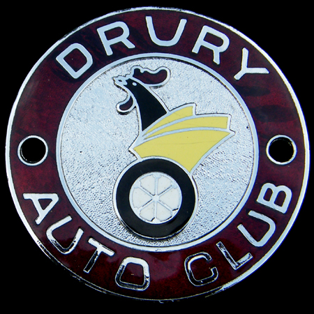 Drury Auto Club Car Badge