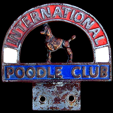 International Poodle Club Car Badge