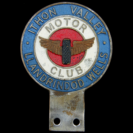 Ithon Valley  Motor Club Llandrindod Wells Car Badge