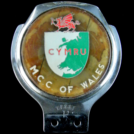 Cymru M.C.C. of Wales Car Badge