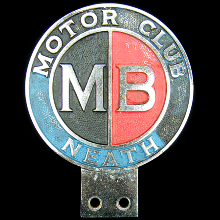 Metal Box Motor Club Neath Car Badge