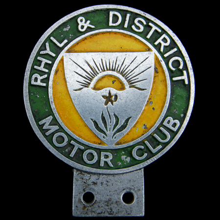 Rhyl & District Motor Club Car Badge