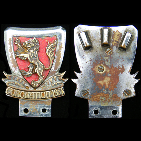 Coronation 1953 Car Badge