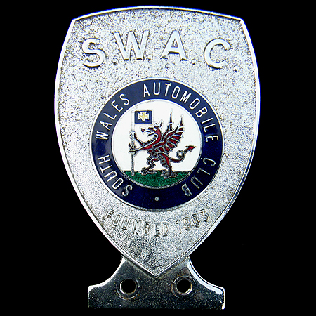 South Wales Automobile Club Car Badge