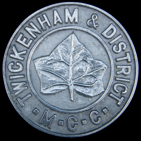 Twickenham & District Motor Cycle Club Car Badge