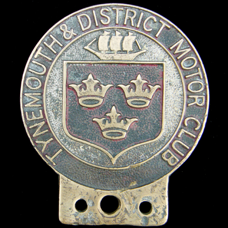 Tynemouth & District Motor Club Car Badge