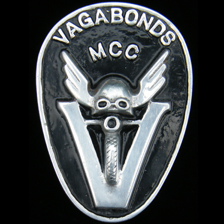 Vagabonds Motor  Cycle Club Car Badge