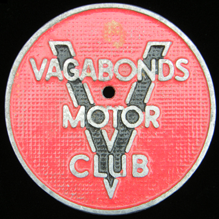 Vagabonds Motor Club Car Badge
