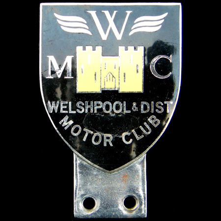 Welshpool & Dist Motor Club Car Badge