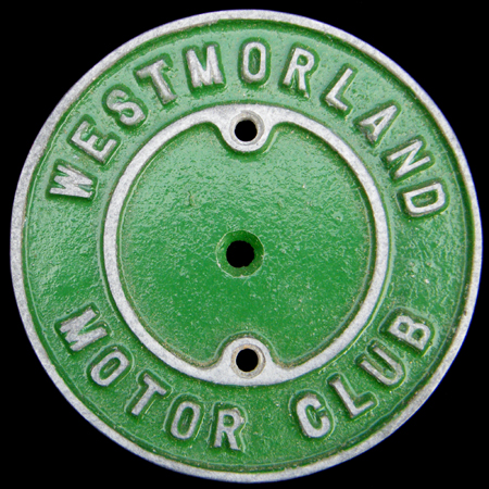 Westmorland Motor Club Car Badge