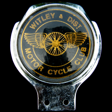 Witley & District Motor Cycle Club Car Badge