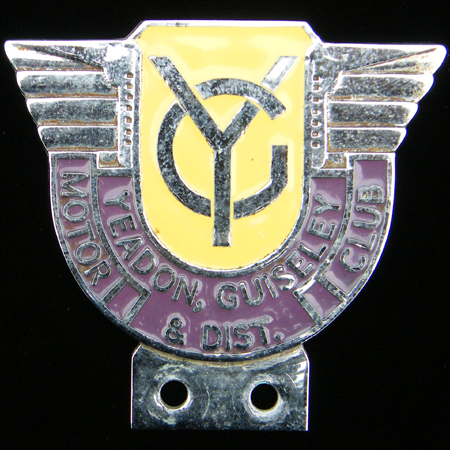 Yeaton, Guiseley & Dist Motor Club Car Badge