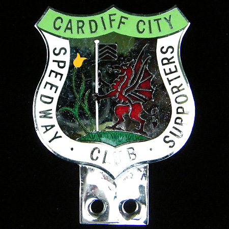 Cardiff City Speedway Supporters Club Car Badge