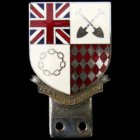 UK Competitors Monte Carlo Rally Car Badge