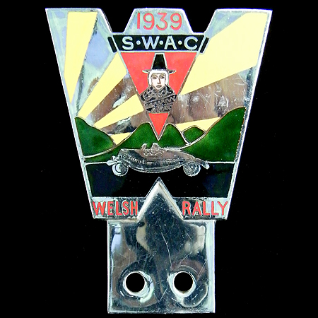 1939 Welsh Rally Car Badge