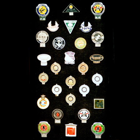 Display of One Marque ACU and Motor Cycle badges