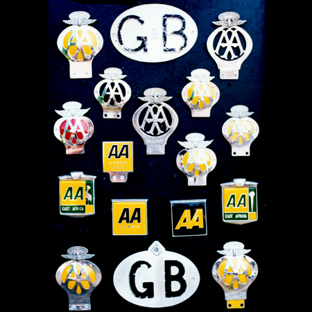 Display of Automobile Association badges