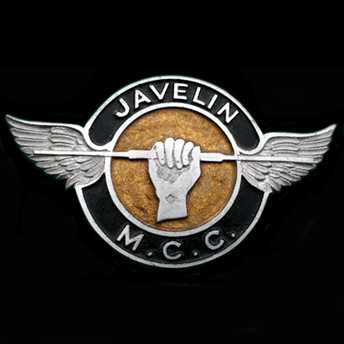 Javelin M.C.C. car badge