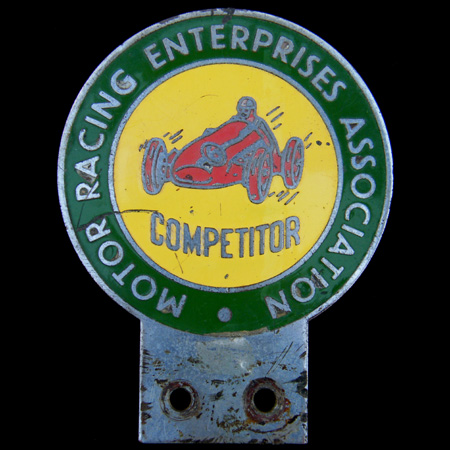 Motor Racing Enterprises Association Car Badge