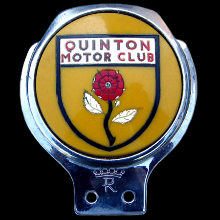 Quinton Motor Club Car Badge