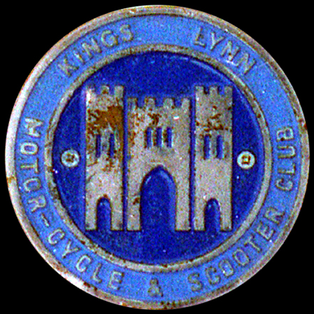 Kings Lynn Motor Cycle & Scooter Club Car Badge