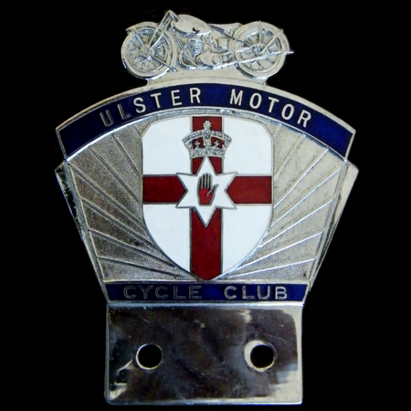 Ulster Motor Cycle Club Car Badge