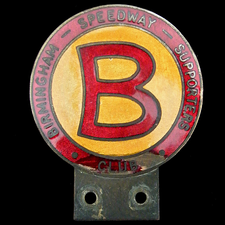 Birmingham Speedway Supporters Club Car Badge