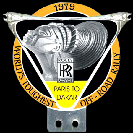 Paris to Dakar Rally 1979  Rolls Royce Car Badge